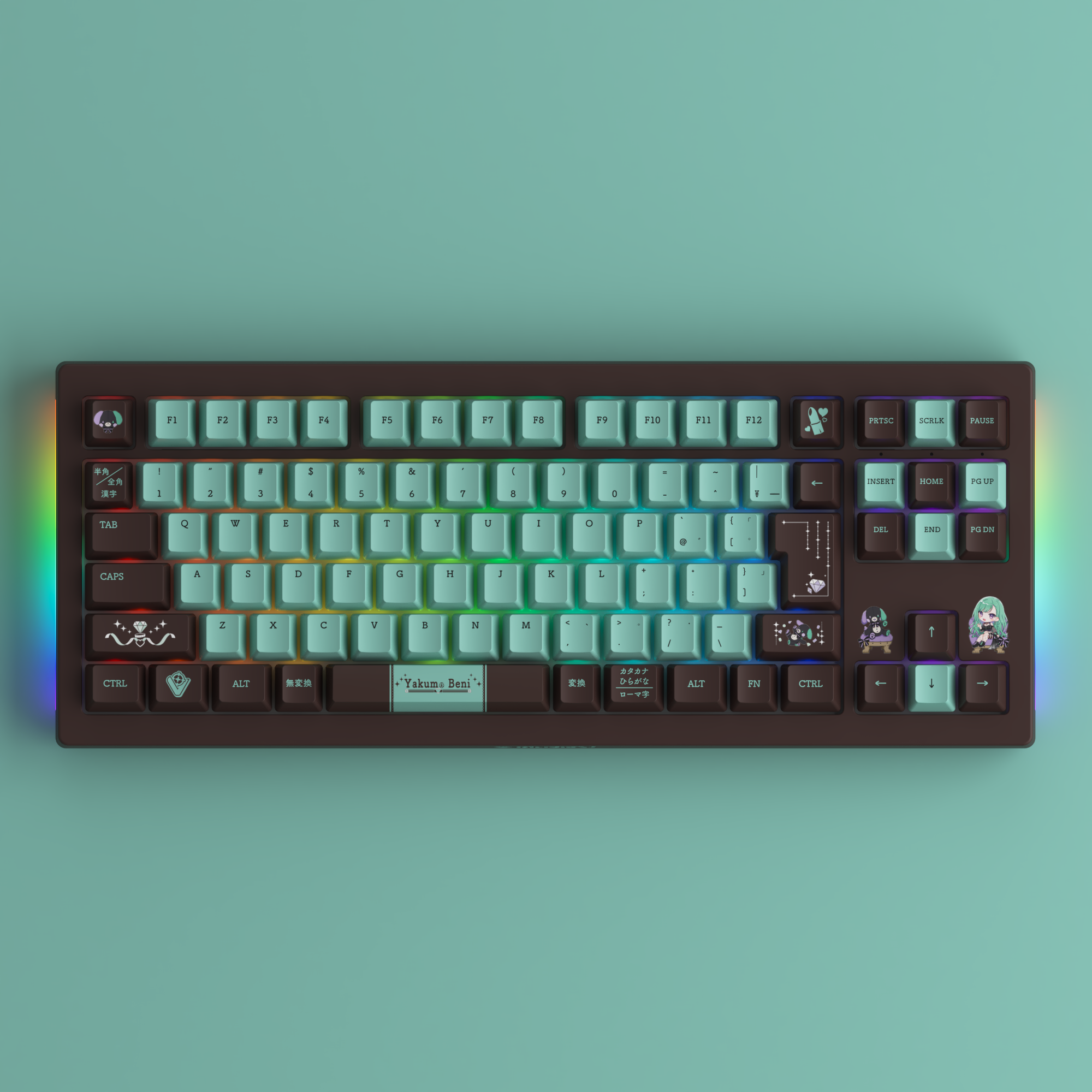 VSPO! GEAR ゲーミングキーボード 八雲べにEdition ぶいすぽっ！ VSPOGEAR 八雲べに EDITION ゲーミングキーボード : ぶ