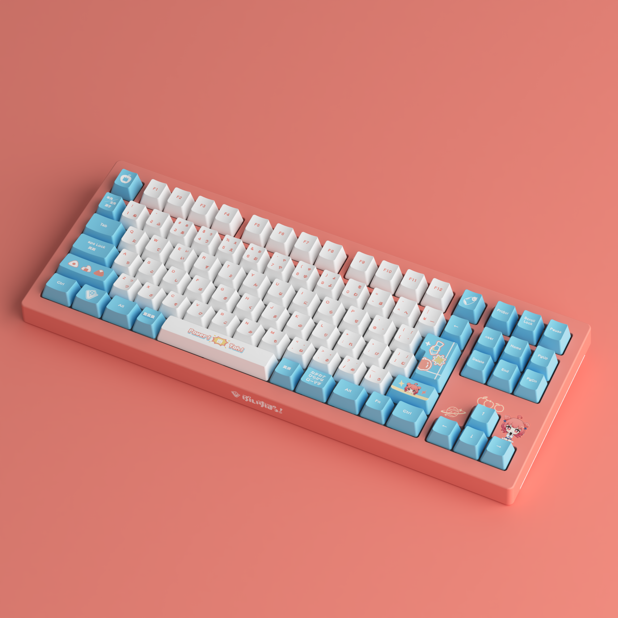 VSPOGEAR 夢野あかり EDITION ゲーミングキーボードぶいすぽキーボード 