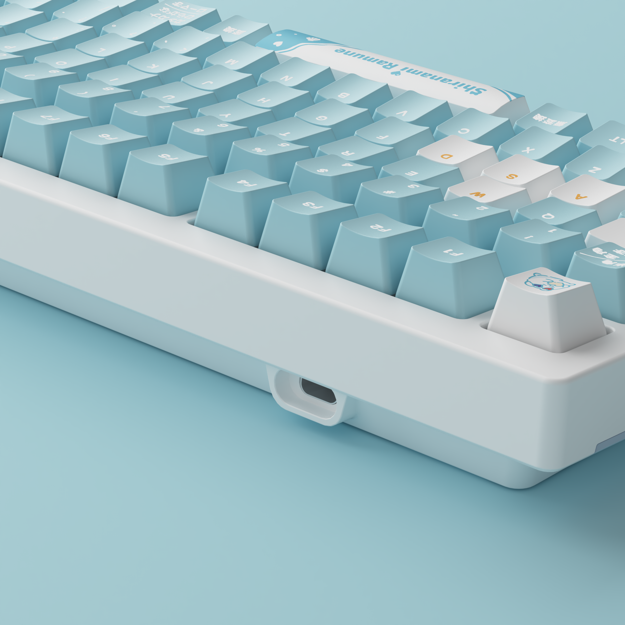 VSPO! GEAR ゲーミングキーボード 白波らむねEdition 即購入ok｜PC周辺機器